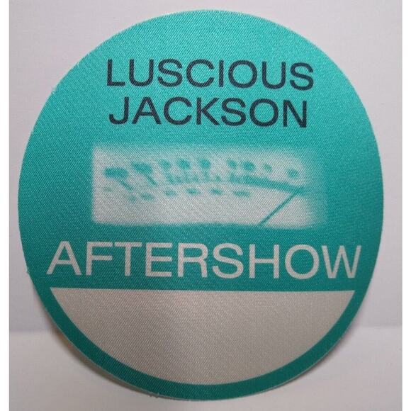 Luscious Jackson Backstage Pass Original 1996 Fever In Fever Out Cloth Fabric - Picture 1 of 1